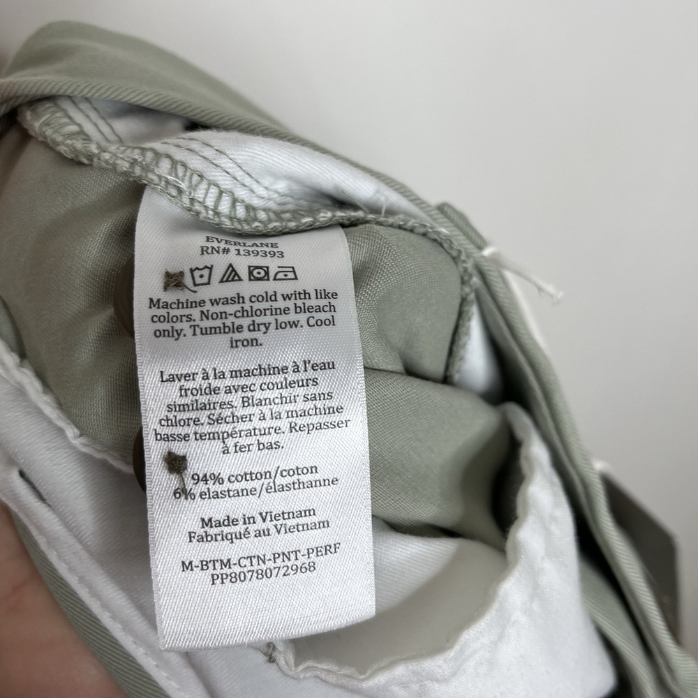Everlane Uniform Performance Chino Pants Seagrass Green Mens 30x30 Slim Fit - Picture 7 of 7